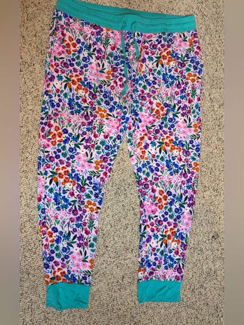 Little Sleepies Sweet Pea Floral Pajama Pants Sz XXL